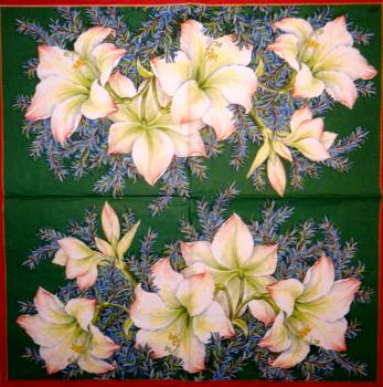 078 Lilies - 3-ply (green) - Ihr